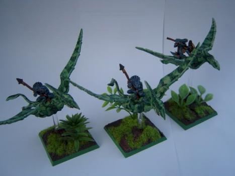 Lizardmen terradons by Rolls Dice