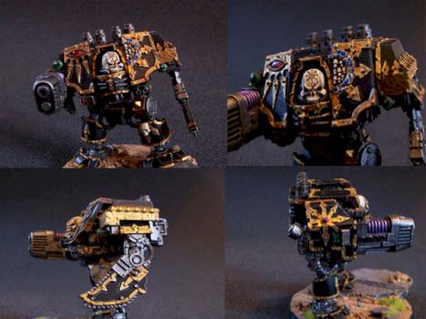 Chaos Black Legion Dreadnought by Darkmoonlight