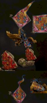 WARHAMMER Bretonnian Pegasus Knight with Standard by rene