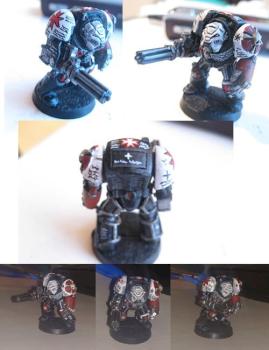 Black Templars Terminator. (My first painting) by illblack