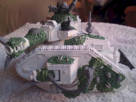 Nurgle Leman Russ in progress by Christiancollett