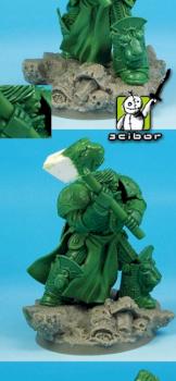 Science Fiction Knight Greenstuff Sculpture by Scibor