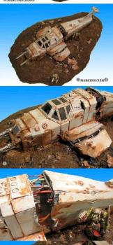 Crashed Marauder - scratchbuid terrain by marcineczek0