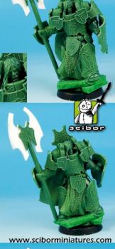 28mm scale Science Fiction Egyptian Guardian Greenstuff Sculpture by Scibor