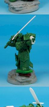 Science Fiction Knight Greenstuff Sculpture by Scibor