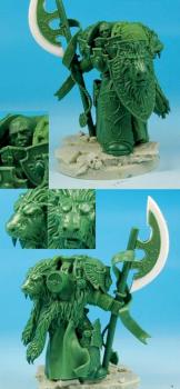 Science Fiction Knight Greenstuff Sculpture by Scibor