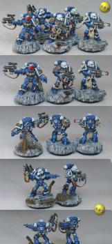 Ultramarine Sternguard Veteran squad by nels0nmac