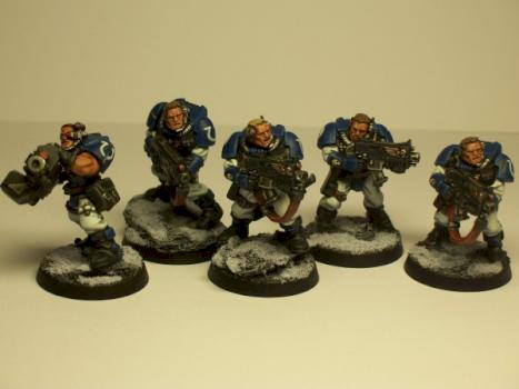 Space Marine scouts by Drago Hroth