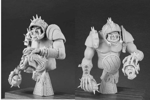 ORC Ripping Heads  bust sculpt 120mm by NATTER