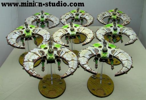 Rusty White Necron Scythes by MinionStudio