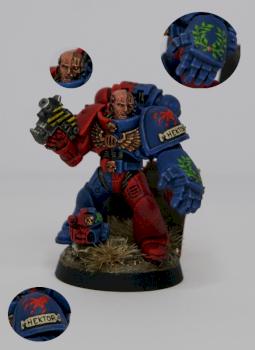 Brazen Claws Space Marine Captain by Bossmull