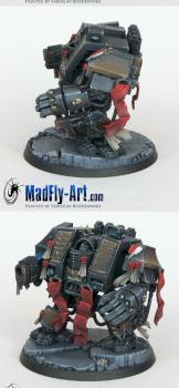 Grey Knights Venerable Dreadnought by MadFlyArtStudio