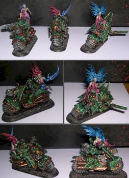 Nurgle Bikers and Daemonettes by wtnind