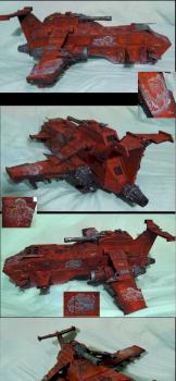 Blood Angel Thunderhawk by Darakas