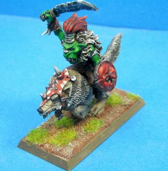 Goblin Warboss on wolf by Ozzy