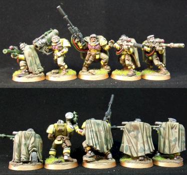Imperial Fists scout sniper squad by mminghella71