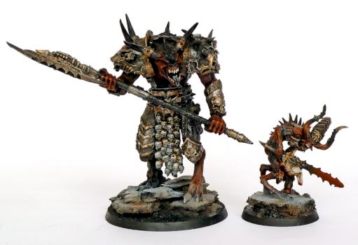 Khorne Daemon and Herald by ThirdEyeNuke