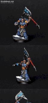 Space Wolves Rune Priest with Force Axe by BloodyBeast.com