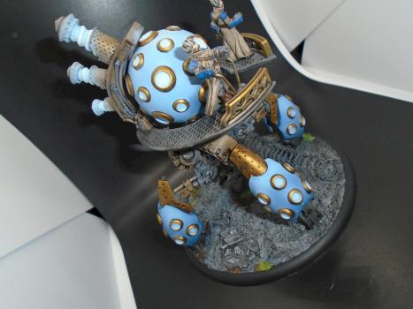 Warmachine Painted Cygnar Storm Strider Battle Engines by w013ejb
