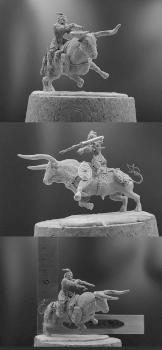 Barbarian on aurochs by Rooted