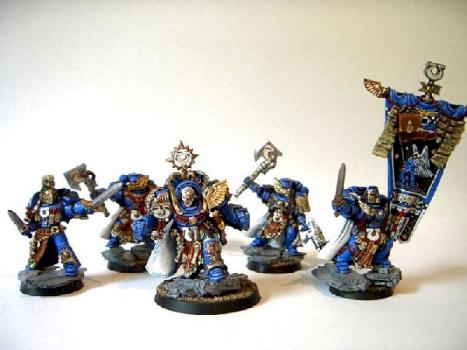 Marneus Calgar and comm squad by Stupidlittleboy