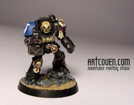 Ultramarines Terminator Chaplain by artcoven
