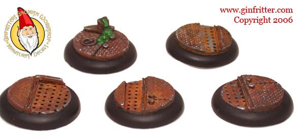 30mm Sci-Fi Industrial Resin Display Bases by ginfritter