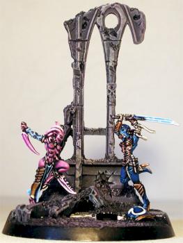 Hell Hath No Fury. A Daemonette vs. Death CUlt Assassin Duel. by Ap0k