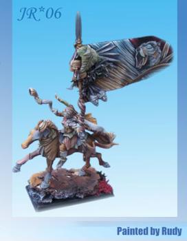 Wood Elf Music with Standar painted by JR by yahooart
