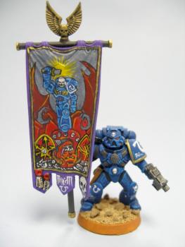 Ultramarine standard bearer by Dave4tin