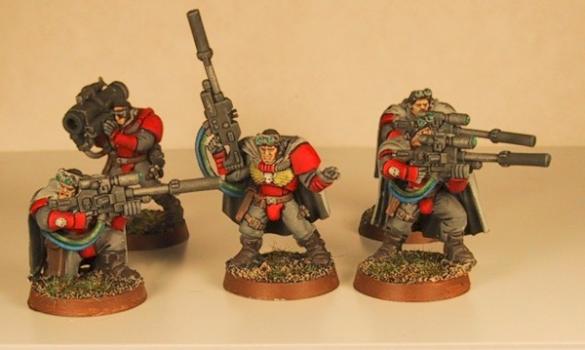 Blood Angels Scouts with Sniper Rifles by kevinsho27