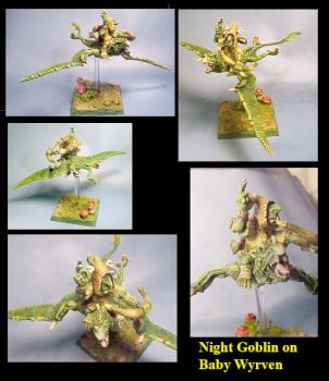 Night Goblin on Baby Wyrven by geraldoluiz55a