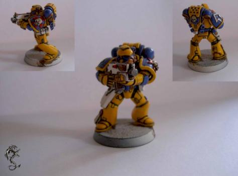 Space Marine warhammer 40K, marine espacial by Ghazghkull