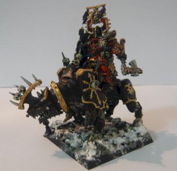 Lord of Khorne on Juggernaut by Tzwenne
