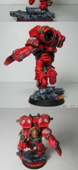 Blood Angels Captain with Lightning Claws by sorienor