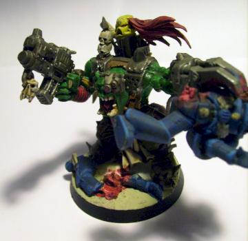 Wh 40k Orc Warboss conversion by katthedemon
