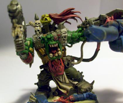 Wh 40k Orc Warboss conversion by katthedemon