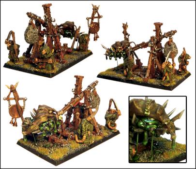 Skaven Plague Claw Catapult by geitmeise