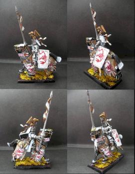 Warhammer Bretonnian Knight of Red Scorpion by tinman755