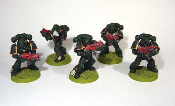 Dark Angels Command Tactical Marines by Spartanacus