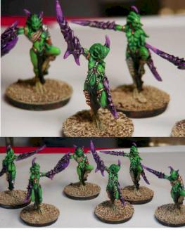 Slaanesh Daemonettes by crimslain