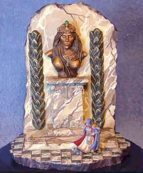 Bronze Goddess diorama with REAPER Sir Broderick by Wappellious