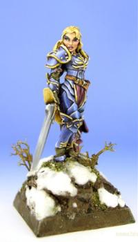 Alaine female paladin by SaxonAngel