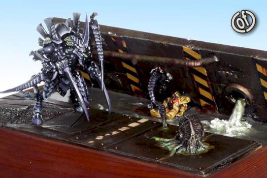 Hive tyrant diorama by Ana