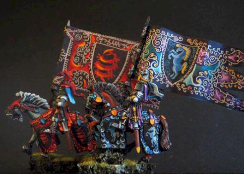 Bretonnia Knights by edgeofshadow