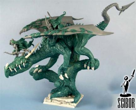 WARHAMMER Wood Elf Dragon CONVERTED by Scibor