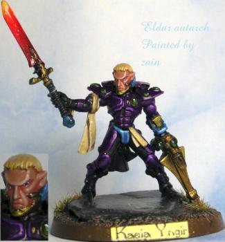 Eldar autarch by Zain