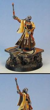 Warhammer 40k Tau Ethereal caste on sculpted base by Wappellious