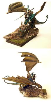 CHAOS LORD ON THE GREAT SPINED DRAGON B by Baran