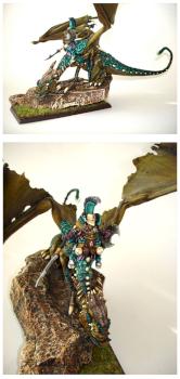 CHAOS LORD ON THE GREAT SPINED DRAGON A by Baran
